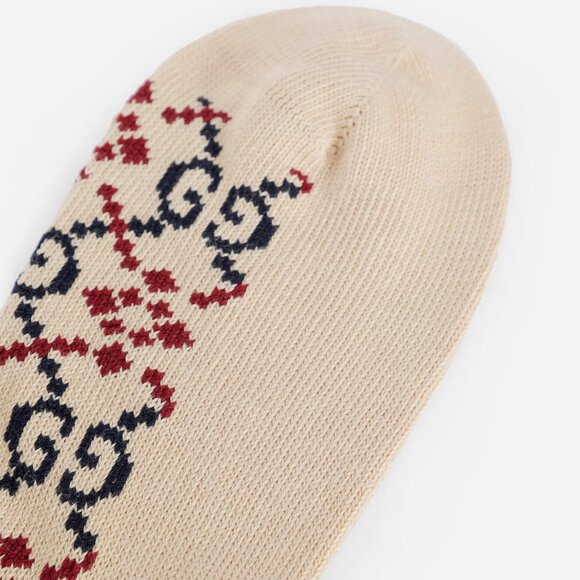 NWT Authentic Gucci GG Diamond Socks in Beige - Picture 4 of 7